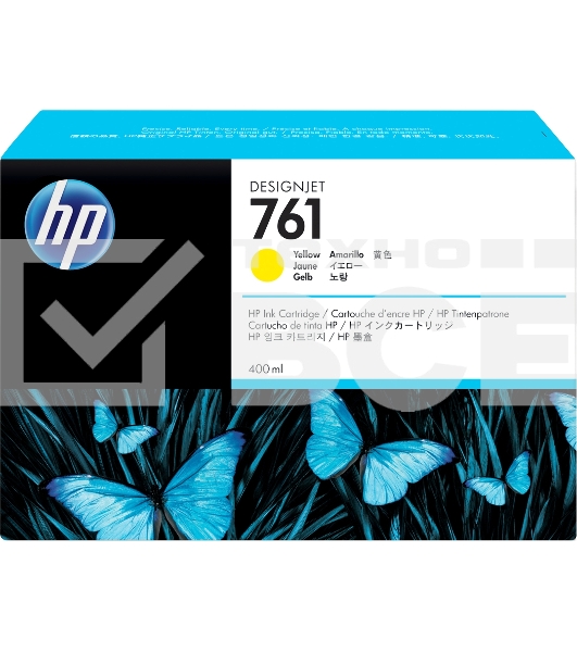 Картридж струйный HP №761 CM992A желтый для HP DJ T7100