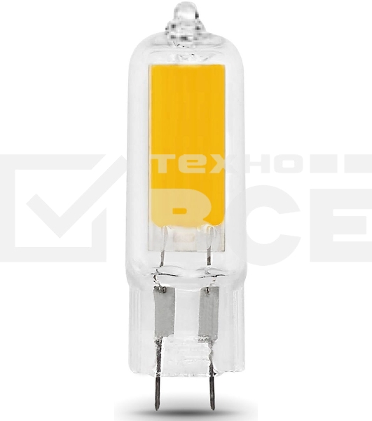 Лампа cветодиодная Gauss LED G4 AC220-240V 4.5W 3000K Glass 1/10/200