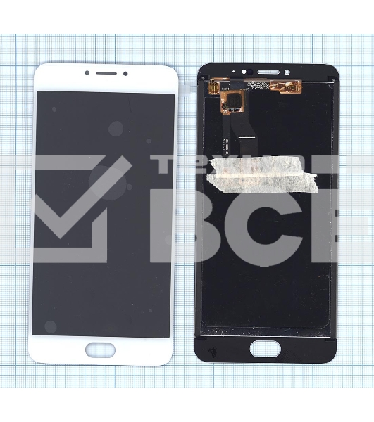 Дисплей для Meizu M3 Note M681H белый