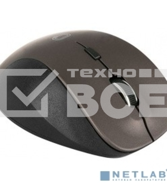 Мышь беспроводная Qumo Office Elite M55 коричневый, 2400 dpi, радиоканал, USB, кнопки - 6