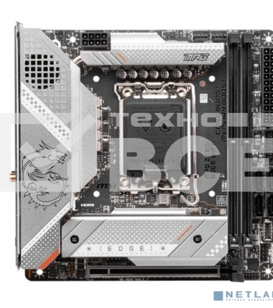 Материнская плата MSI MPG Z790I EDGE WIFI, LGA 1700,  Intel Z790, 2xDDR5, 4xSATA, 3xM.2, 1xPCIe 5.0 x16, 1xDP, 1xHDMI, 1x 2.5Gb LAN, 1xUSB-C 3.2 Gen 2x2, 2xUSB-A 3.2 Gen 2, 4xUSB-A 3.2 Gen 1, Mini-ITX