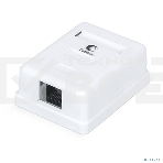 Розетка в сборе Cabeus, 1x RJ45(8P8C), кат. 6, неэкр., внешняя, цвет: белый, (WS-8P8C-Cat.6-1), фото2
