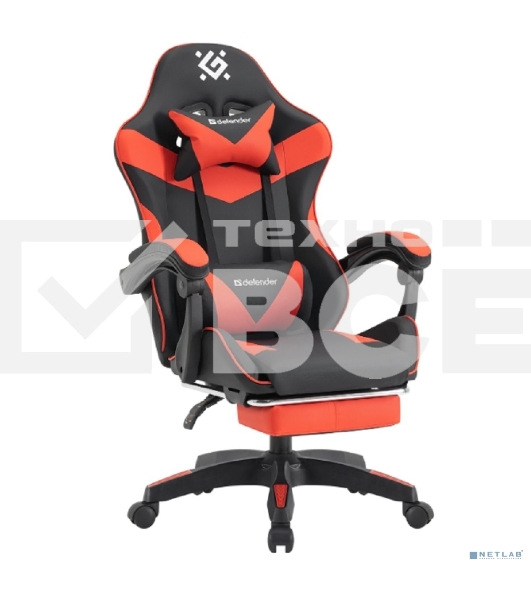Кресло игровое Defender 64057 TORNADO BLACK/RED PU