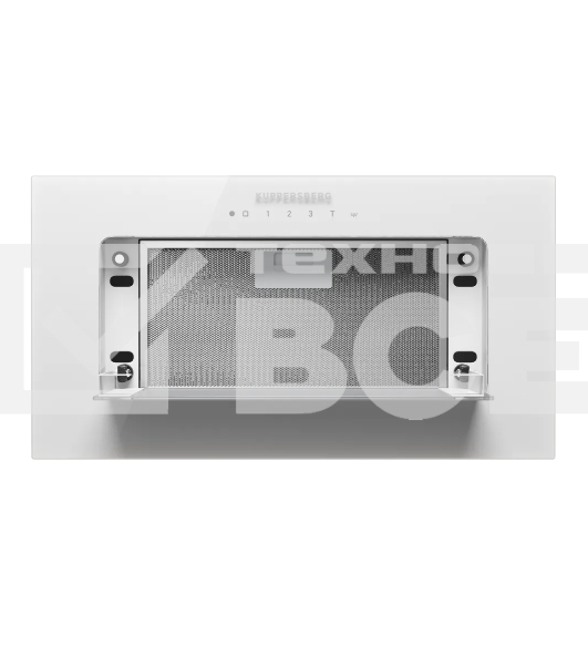 Вытяжка встраиваемая Kuppersberg INNOVA V 60 White, 4 скорости, турбо режим, интенсивный режим, таймер, сенсорное управление, светодиодное освещение, цвет белый