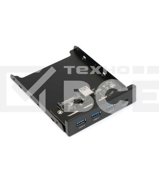 Планка USB 3.0 на переднюю панель 3.5' Gembird, FP3.5-USB3-3A1C, 3xUSB-A 3.0 + 1xType-C