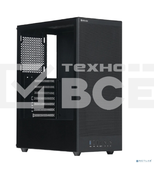 Компьютерный корпус Defender RaptorX черный, ATX, USB3.0, w/o fans