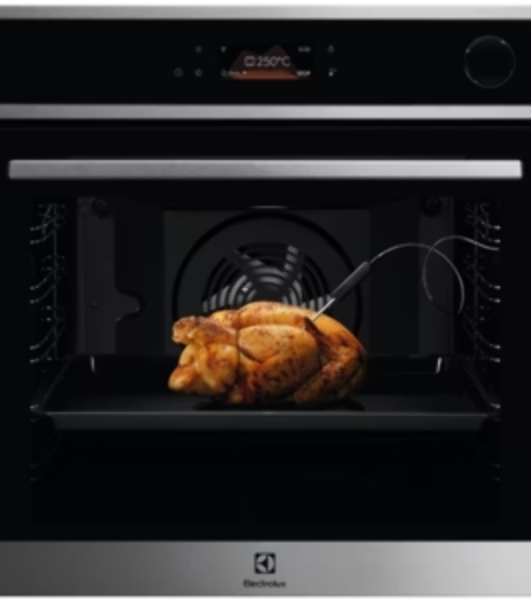 Духовой шкаф электрический Electrolux LOE8P39X с конвекцией, сенсорное управление,объем 72 л, 11 режимов, автопрограммы, очистка пиролитическая, 3 стекла в дверце, направляющие проволочные+Телескопические направляющие TR2LV, термощуп,нержавеющая сталь