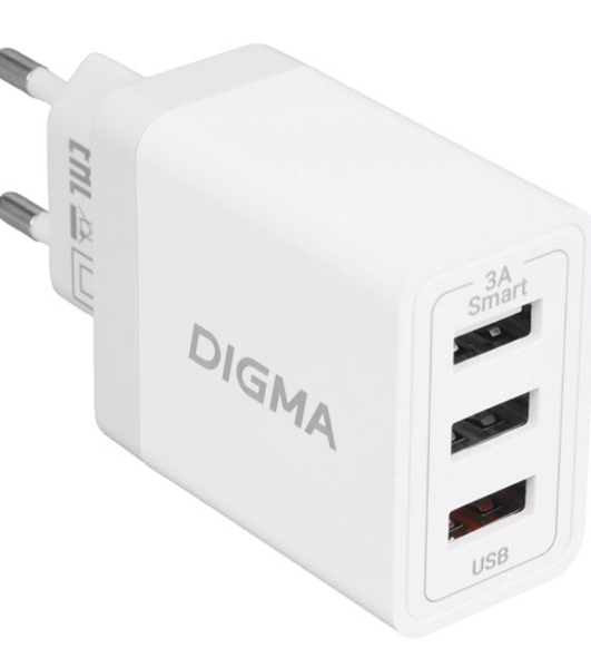Сетевое зарядное устройство Digma DGW3C 3A PD черный