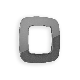 Рамка OMEGA Radian (Антрацит серый Стекло органическое) 1-ая OF320651