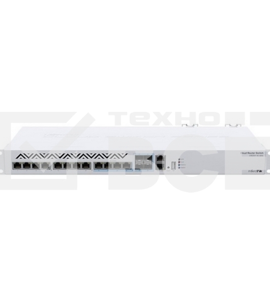 Mikrotik CRS312-4C+8XG-RM Cloud Router Switch 8х 1G/2.5G/5G/10G RJ45, 4х 10G RJ45/SFP+ with RouterOS L5, 1U rackmount enclosure
