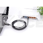 Патч-корд Greenconnect Патч-корд плоский прямой PROF 1.0m UTP медь, кат.6, черный, позолоченные контакты, 30 AWG, Premium ethernet high speed 10 Гбит/с, RJ45, T568B (GCR-LNC616-1.0m), фото7