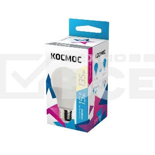 Лампа светодиодная LED BASIC A60 15Вт 220В E27 3000К КОСМОС LkecLED15wA60E2730