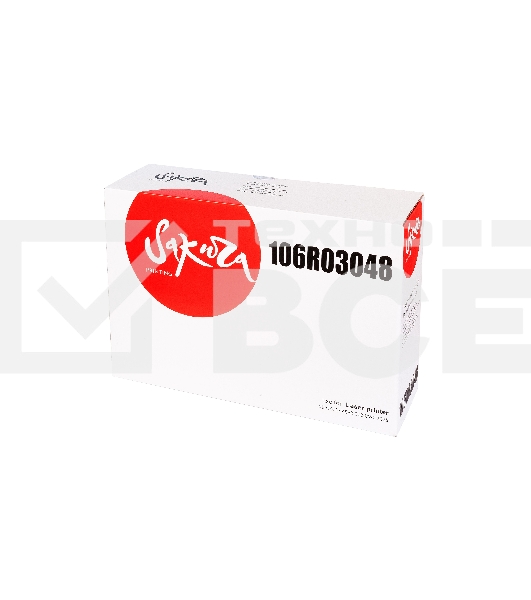 Картридж лазерный Sakura 106R03048 для Xerox Phaser 3020, Xerox WorkCentre 3025, черный, 3000 к. (в комплекте 2 шт. SA106R02773, на 1 500 к. каждый)