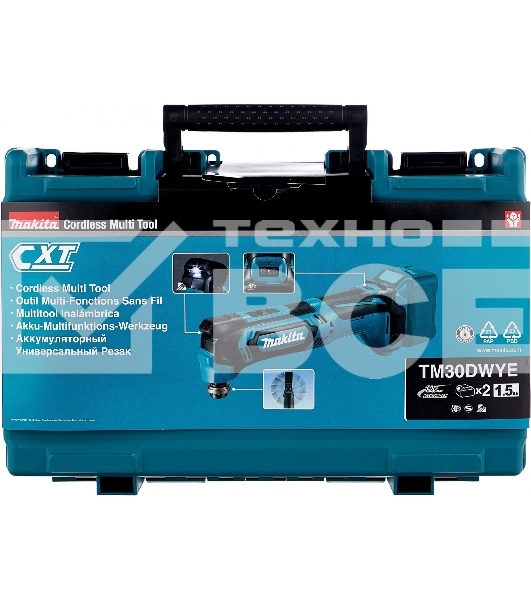 Многофункциональный инструмент MAKITA TM30DWYE  10.8В. 2х1.5АчLi-ion(слайдер). 6000-20000об\мин