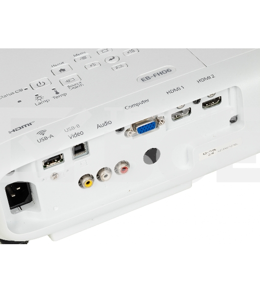 Проектор Epson EB-FH06 white (LCD, 1920×1080, 3500Lm, 16000:1, 2.7 kg) (V11H974040)