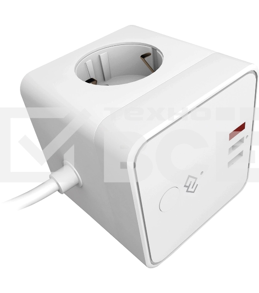 Умная розетка Digma DiPlug Cube 1 EU Wi-Fi белый (DPC13S)