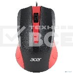 Мышь проводная Acer OMW012 черный/красный, 1200 dpi, USB, кнопки - 3, фото4