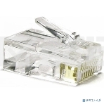 Коннектор Hyperline, RJ45(8p8c), кат. 6, неэкр., для одножильного и многожильного кабеля, 100 шт, цвет: прозрачный, фото2