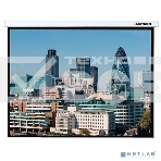 Экран с электроприводом Lumien Master Control 163х220 см (раб. область 119х212см) (95') High Contrast черная кайма сверху 70 см 16:9, фото 1