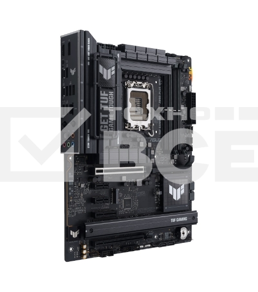 Материнская плата ASUS TUF GAMING Z890-PLUS WIFI, LGA 1851, Intel Z890, 4xDDR5, 4xSATA, 4xM.2, 1xPCIe 5.0 x16, 1xPCIe 4.0 x4, 1xDP, 1xHDMI, 1xUSB-C 3.2 Gen 2x2, 1xUSB-C Thunderbolt 4, 1x 2.5Gb LAN, 3xUSB-A 3.2 Gen 1, 3xUSB-A 3.2 Gen 2, 5x3.5 мм, 1xWi-Fi 7