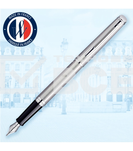 Ручка перьевая Waterman Hemisphere (CWS0920410) Steel CT F сталь нержавеющая подар.кор.