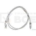 Шнур коммутационный Rexant патч-корд U/UTP RJ45-RJ45, cat.5e, LSZH серый, 1м, фото 1