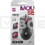 Мышь проводная Defender Delta MM-523 черный, 1000 dpi, USB, кнопки - 3, фото4