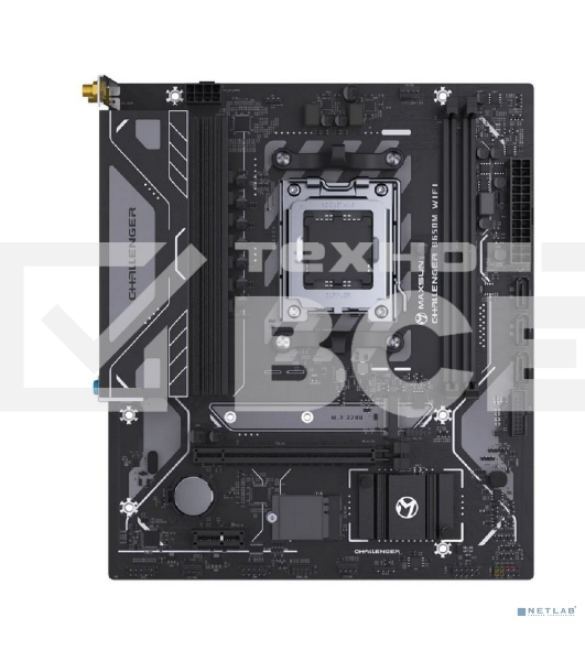 Материнская плата MAXSUN MS-Challenger B650M WIFI, AM5, B650, 2*DDR5, 3*SATA3, M.2, 4*USB 3.2, 2*USB 2.0, 1*PCIEx16, 1*PCIEx1, DP+HDMI, mATX