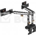 Кронштейн для мониторов Ultramounts UM727B черный 17'-32' макс.9кг крепление к столешнице поворот и наклон, фото13