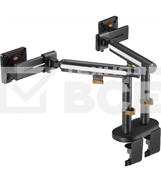 Кронштейн для мониторов Ultramounts UM727B черный 17'-32' макс.9кг крепление к столешнице поворот и наклон