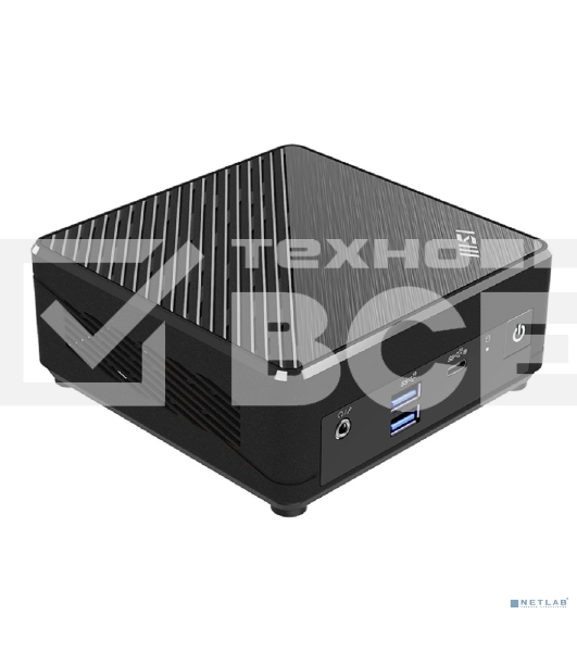 Неттоп MSI Cubi N ADL Intel Processor N200, 4Gb DDR4 SO-DIMM, 128GB SSD M.2, Intel UHD Graphics, noDVD, WiFi, BT, 65W, no keyboard&mouse, WinPro11, 1y war-ty