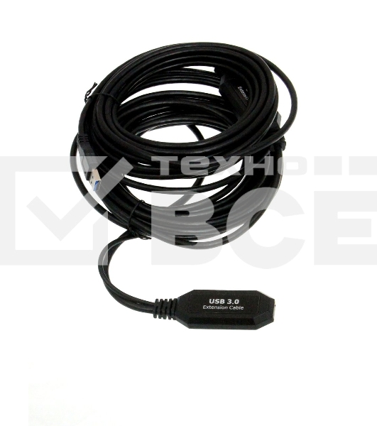 Кабель-адаптер USB3.0-repeater, удлинительный активный <Am-->Af> 10м VCOM <CU827>