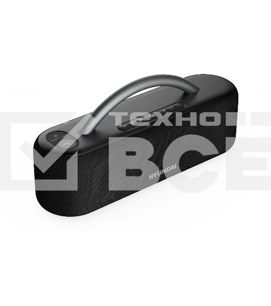 Колонка портатитвная Hyundai H-PS1028 черный 60W 2.0 BT 10м 4400mAh