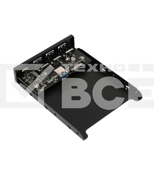 Планка USB 3.0 на переднюю панель 3.5' Gembird, FP3.5-USB3-3A1C, 3xUSB-A 3.0 + 1xType-C