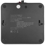 Сетевой фильтр Cablexpert Plate, PLT-4-C2U2-B-3, 4р, 10А, 2xType-C PD, 20Вт, 2xUSB, 2.4A, 3 м, ур. защиты 4+, черный, коробка, фото6