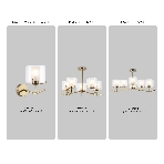 Настенный светильник Ambrella light LH57010 BS/FR латунь/белый матовый E14 max 40W 280*150*220, фото8