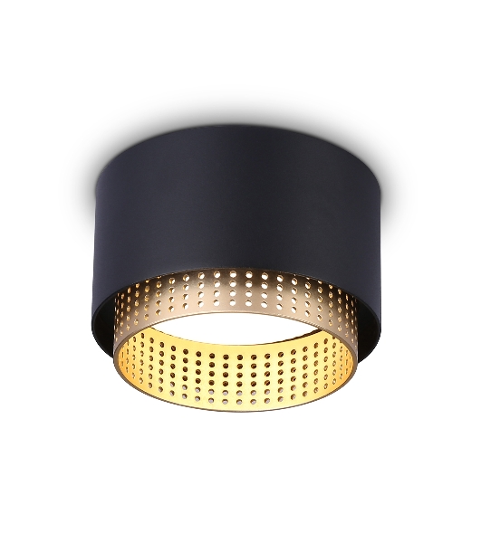 Светильник Ambrella light TN71275 BK/GD черный/золото GX53 max 12W D95*62