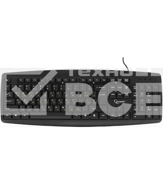 Клавиатура Gembird KB-8351U-BL проводная, USB, черный