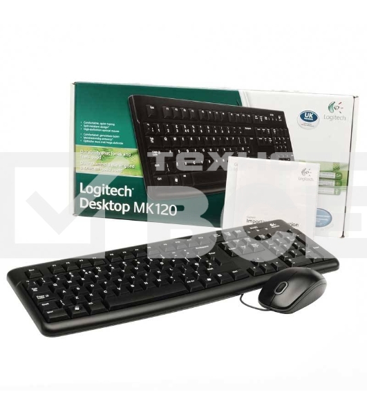 Клавиатура + мышь Logitech Desktop MK120 (русская раскладка)