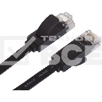 Патч-корд Greenconnect Патч-корд плоский прямой PROF 1.0m UTP медь, кат.6, черный, позолоченные контакты, 30 AWG, Premium ethernet high speed 10 Гбит/с, RJ45, T568B (GCR-LNC616-1.0m), фото12