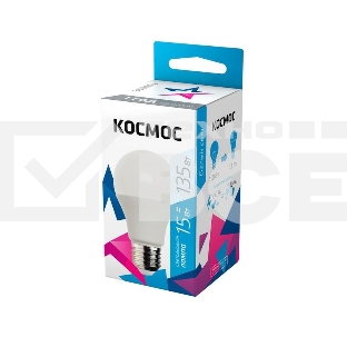 Лампа светодиодная LED BASIC A60 15Вт 220В E27 4500К КОСМОС LkecLED15wA60E2745