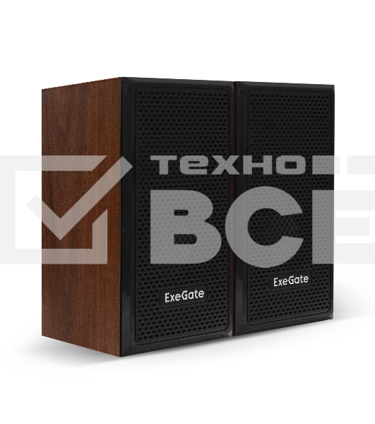Акустическая система 2.0 ExeGate EX287058RUS Tango 312 (питание USB, 2х3Вт (6 Вт RMS), 80-20000Гц, светлое дерево)
