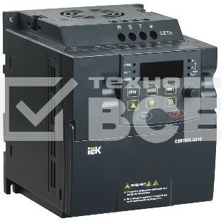 Преобразователь частоты CONTROL-A310 380В 3ф 3.7кВт 8.8А ИЭК CNT-A310D33V037TEZ