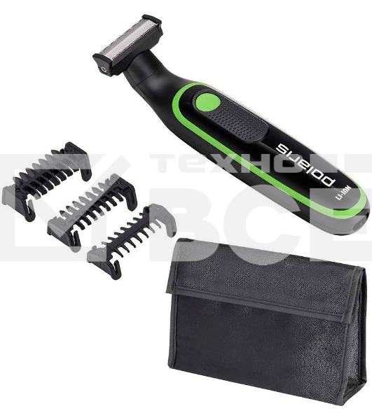 Машинка для стрижки Polaris PHC 0303RB черный/лайм 240Вт