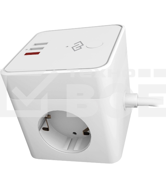 Умная розетка Digma DiPlug Cube 1 EU Wi-Fi белый (DPC13S)