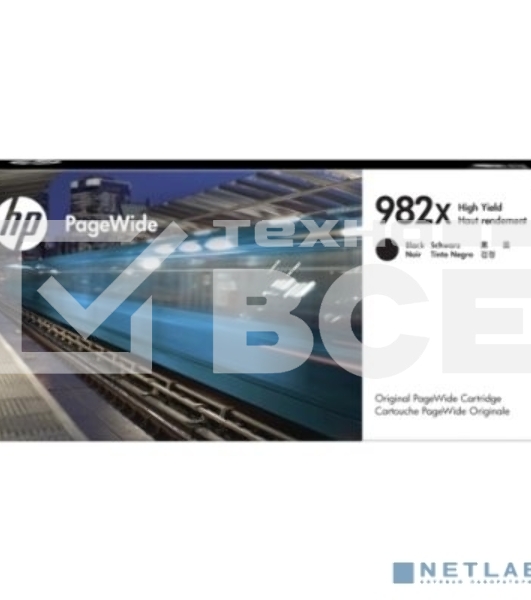 Картридж струйный HP 982A желтый PageWide Enterprise Color 765/780/785 T0B30A 16000 стр.