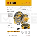Рулетка геодезическая 30 м х 15 мм, закрытый корпус, фиберглассовая лента Denzel, фото 1