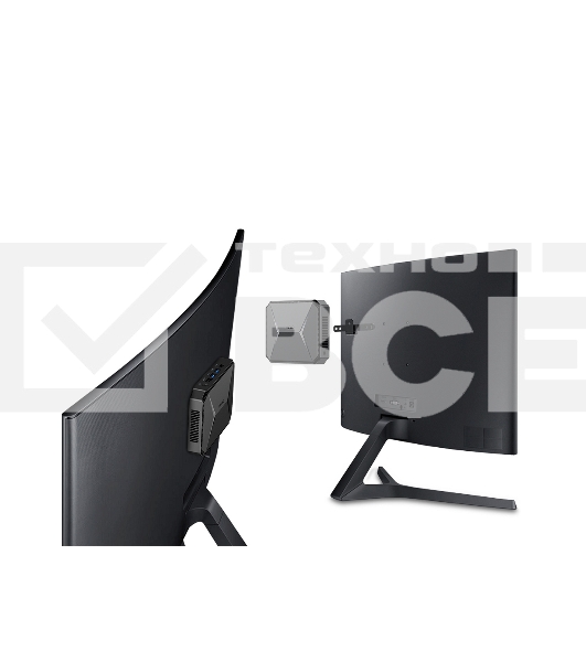 Компьютер Chuwi HeroBox  Intel N-series N100(0.8Ghz)/8192Mb/256SSDGb/Int:Intel UHD Graphics 600/BT/WiFi/war 1y/0.59kg/Black/Win11Pro + USB2.0*2/USB3.0*2/Type-C*1/HDMI*1/VGA*1/RJ45*1/WIFI6,BT5.2/bracket