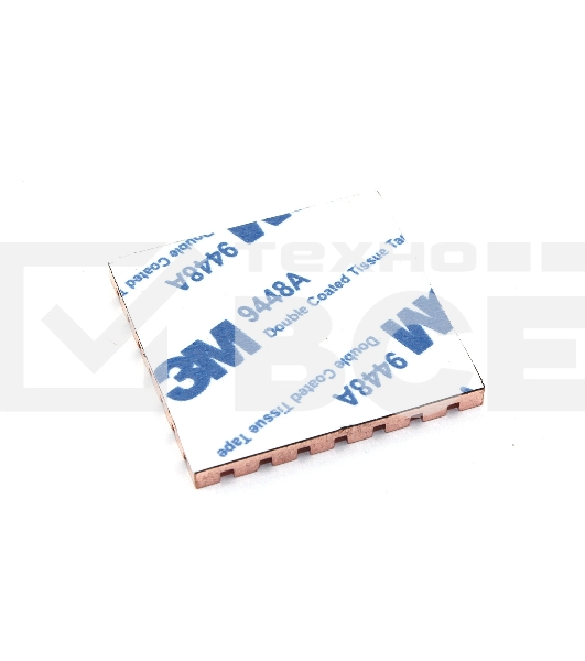 Медный радиатор 3M 9448A 35х35х3 мм с термоскотчем