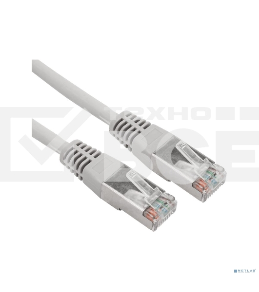 Пaтч-корд F/UTP, Rexant категория 5e, RJ45-RJ45, экранированный, 24AWG, LSZH, серый, 2м